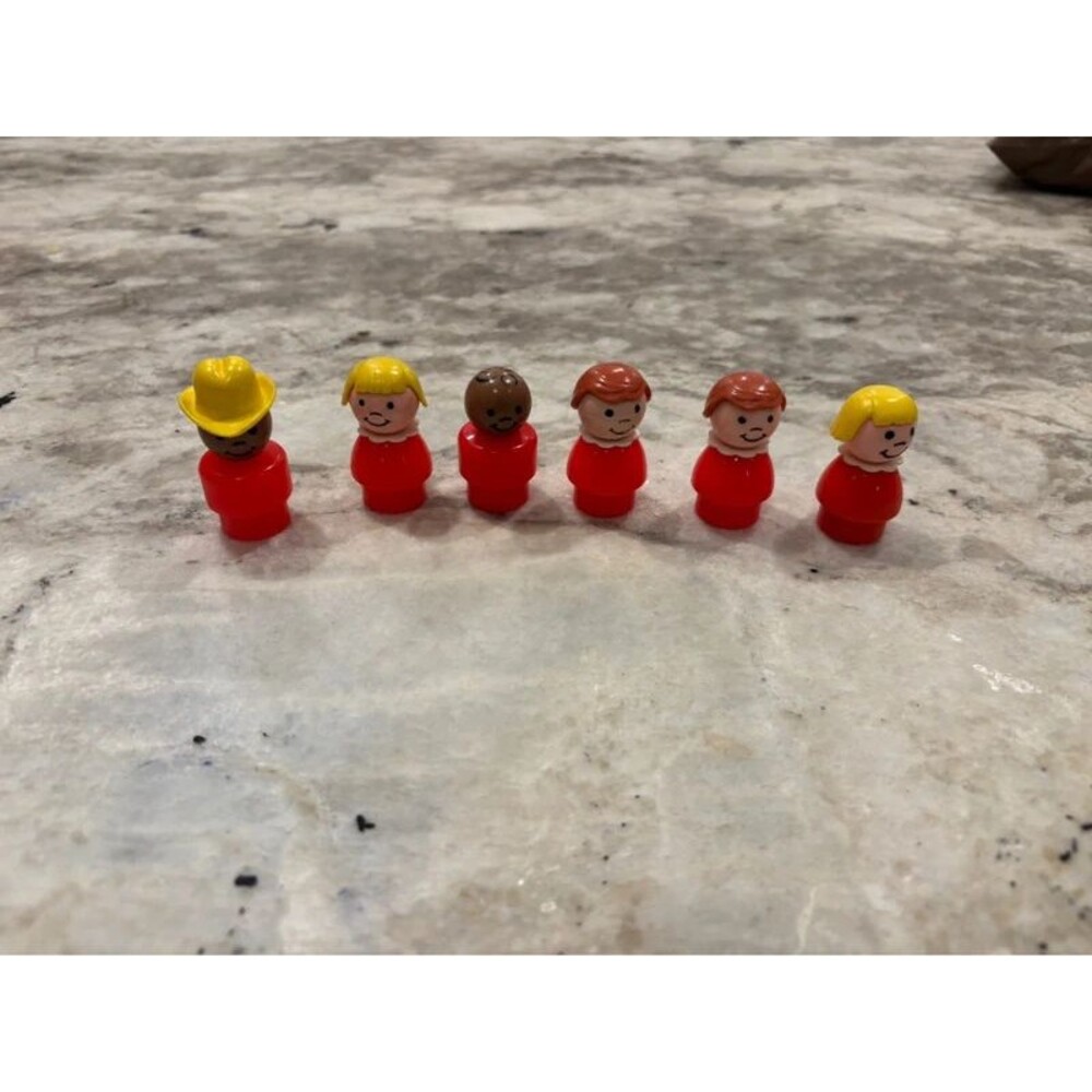vintage Fisher-Price Little People peg figures